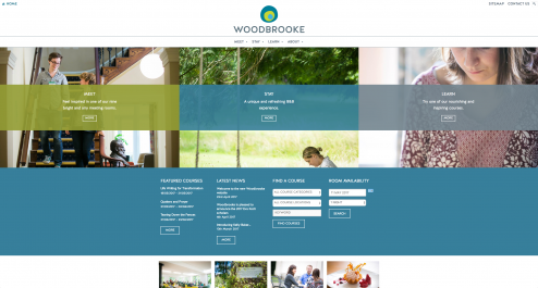 The new Woodbrooke website from a marketing agency